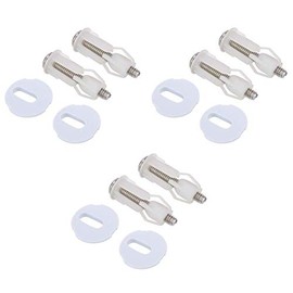 3 Pair Toilet Seat Bolts DIY Plastic Toilet Seat Screw Set Fixings Fitting Accessory Toilet Repairing Tools