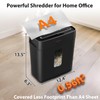 Paper Shredder for Home Use,VidaTeco 6-Sheet Cross-Cut Shredder,Also Shred Card/Clip/Staple,P-4