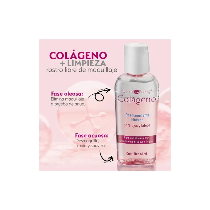 Desmaquillante Bifasico Rostro Ojos Labios Natural Beauty