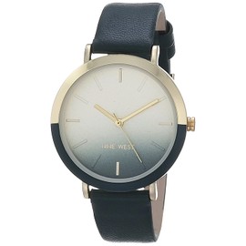 NINE WEST Women's Strap Watch, Green / Gold, NW/2346GPGN