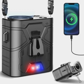 Powerful Waist Fan USB Rechargeable Clip-On Wearable Belt Fan 16500RPM Outdoor