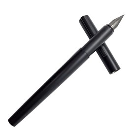 Pluma Fuente Jinhao punta extra fina, exterior metálico, ligera y elegante Negro mate.                                                                