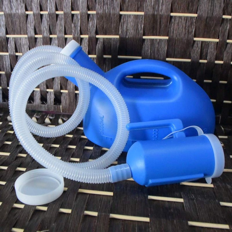 YUMSUM Men's Male Bed Urinal Potty Pee Bottle 2000ML Collector
