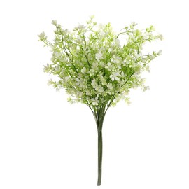 Forget-Me-Not Artificial Flowers Faux Bouquet 29" Long Stems for Tall Vase, DIY Crafts Home Decoration, Bulk 5pcs - Color: White