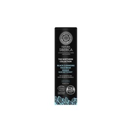 Natura Siberica Northern Collection Black Cleansing Face Mask for Skin Glow for Dry or Sensitive Skin, 80ml
