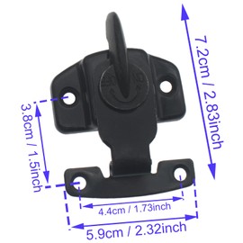 HAJXZH 6set Align-N-Lock Table Locks Heavy Duty Table Leaf Locks Dining Training Table Buckles Connectors for Extension Tables Computer Workstations and Conference Tables (Black)