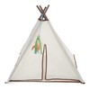 SmartyKat Kitty Camp Crinkle Cat Tent Hideaway with Feather Toy
