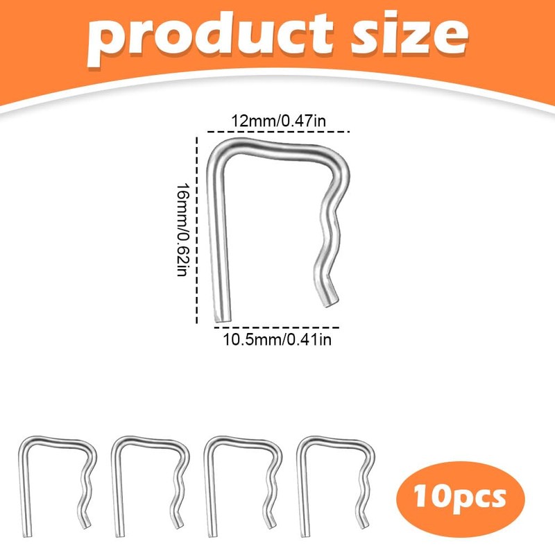 10-Pack Common Rail Injector Leak-Off Clips, Diesel Engine Seal Repair