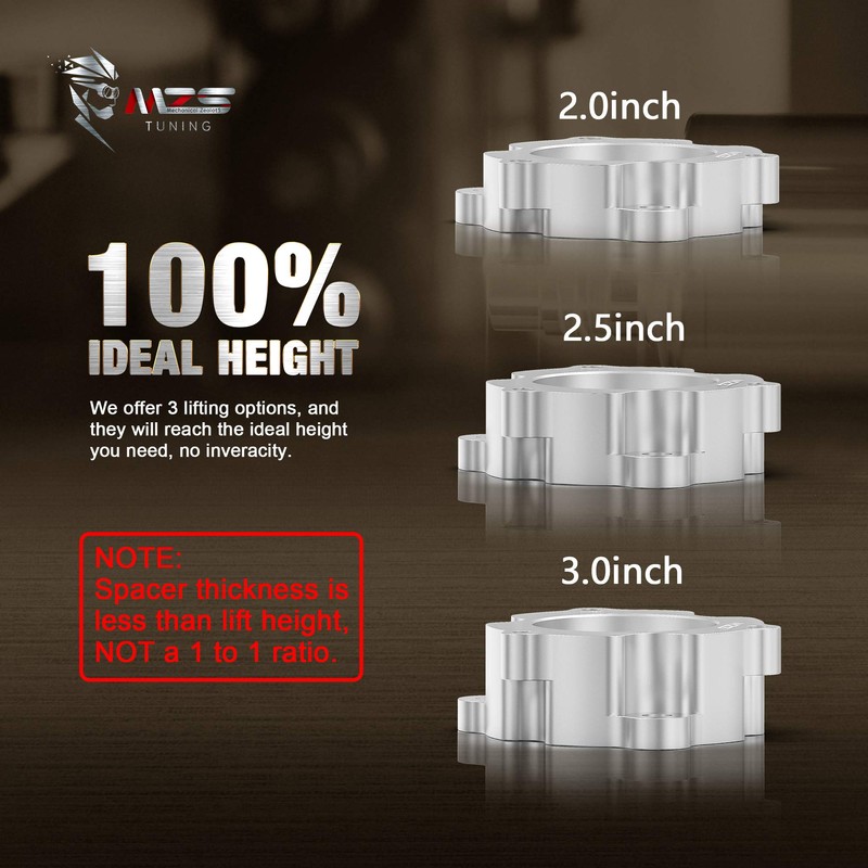 MZS Leveling Kit 3" Front Lift Strut Spacers Compatible with