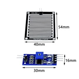 15 Pieces Raindrop Rain Sensor Module Compatible with Arduino, Rain Sensor Blade Sensor Module with High Sensitivity
