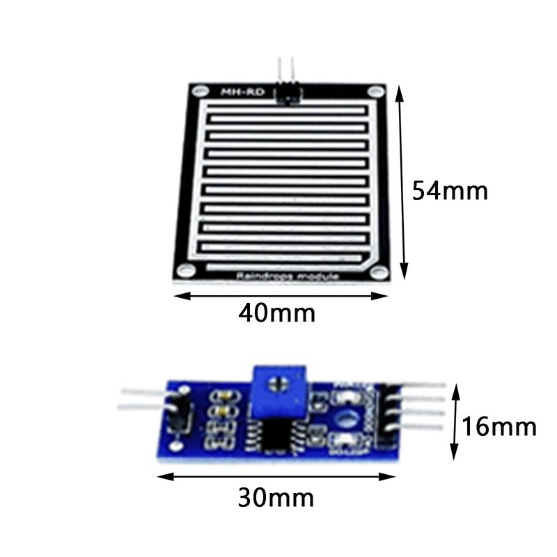 15 Pieces Raindrop Rain Sensor Module Compatible with Arduino, Rain