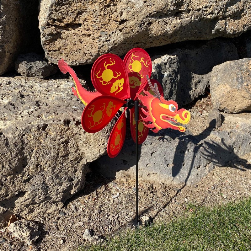 In the Breeze 2689 12 Inch Dragon Wind Colorful Spinner