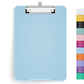 Hnogri A5 Clipboard with Storage, 6 x 9 Inch Nursing Clipboards Foldable Storage, Plastic Clipboards Foldable, Office Supplies, School Supplies, Menu Clipboards for Work, Clip Board Box