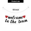 Vrogadso Welcome to The Team Banner Black Glittery New Employee