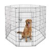 EveryYay Essentials Adjustable Exercise Black Pen for Dogs, 48" H