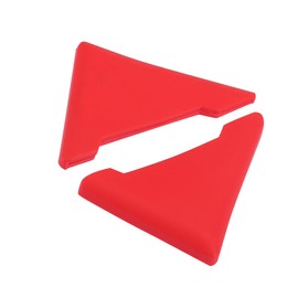 INFINAUTO 2pcs PVC Universal Car Door Corner Edge Guards Bumper Protector Red Stylish Design