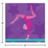Creative Converting Gymnastics Party Beverage Napkins, 16 ct, Multi-color, 5"