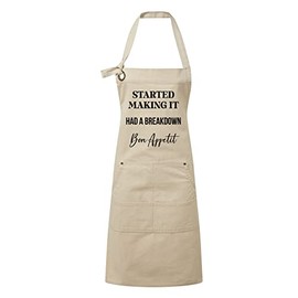 Make It Love It Sell It - Started Making It Bon Appetit- Premium Cotton Apron, One Size