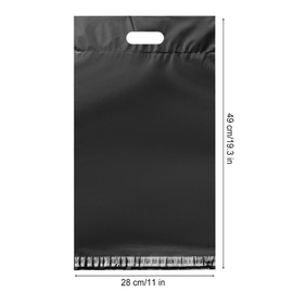 100 Pack Plastic Bags for Adult Diaper Disposal Handle Adult Diaper Disposal Self-Adhesive Strips to Seal in Odours Suitable for Elderly Nappy Care at Home and for Travel (White） (Black)