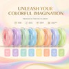 8 Pastel PLA Filament Bundle, 2KG 3D Printer Filament 1.75mm