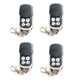 4PCS Wireless Remote Control Switch Inching Self-Locking 4 Button Type Transmitter Garage Door Opener Compatible Garage Door Remote Control