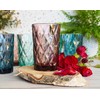 Sendez 6 Colourful Drinking Glasses, 350 ml, Glass, Highball, Glass,