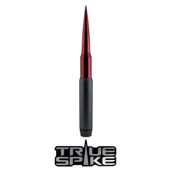 TRUE SPIKE 9 inch Gunmetal RED TIP PENETRATOR Fat Bullet