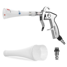 MYPIN Aluminium Car Cleaning Gun with Tapered Nozzle, 6-9.2Bar with 2 Set Nozzle, Pressure Air Blower Blow Gun Producing Powerful Blast of Air for Cleaning Cars, Velvet, Furniture and Carpets