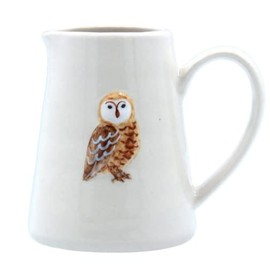Gisela Graham Ceramic Mini Jug 8cm - owl Design