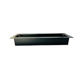 3x10 Metal Aria Floor Register Matte Black, Air Vent, Flush mount aria floor vent