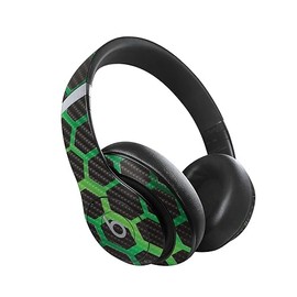 MightySkins Carbon Fiber Skin Compatible with Beats Studio Pro - Green Hex | Protective, Durable Textured Carbon Fiber Finish | Easy to Apply, Remove, and Change Style