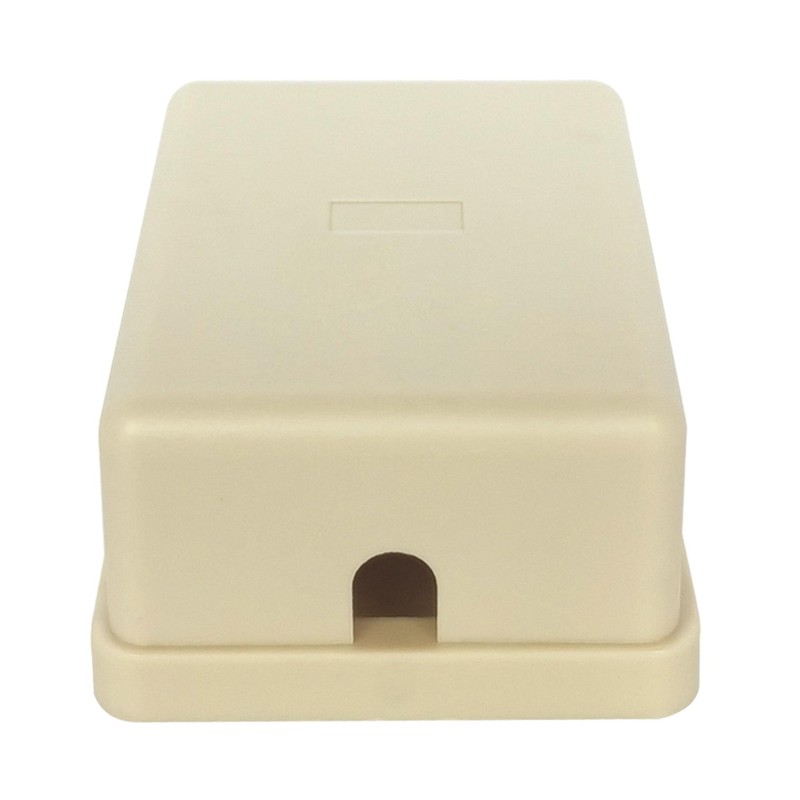 NECABLES Phone Jack Surface Mount Dual Port for 2 Phone