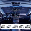 Car Parasol, Foldable Car Sun Shade, 130 x 65 cm,