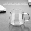 2Pcs Glass Water Mug Multipurpose Large Capacity Safe Transparent Drink