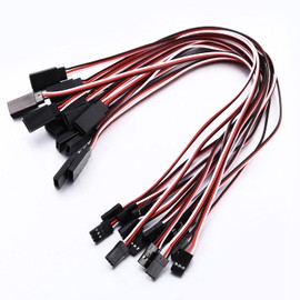 15 Pieces Servo Extension Cables Servo Extension Male to Female RC Servo Extension Cord Wire Cable Compatible with RC JR Futaba RC Car Airplanes (11.8 Inch)
