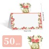100Pcs Tea Party Theme Seating Cards Place, ，100 Seating Decorations
