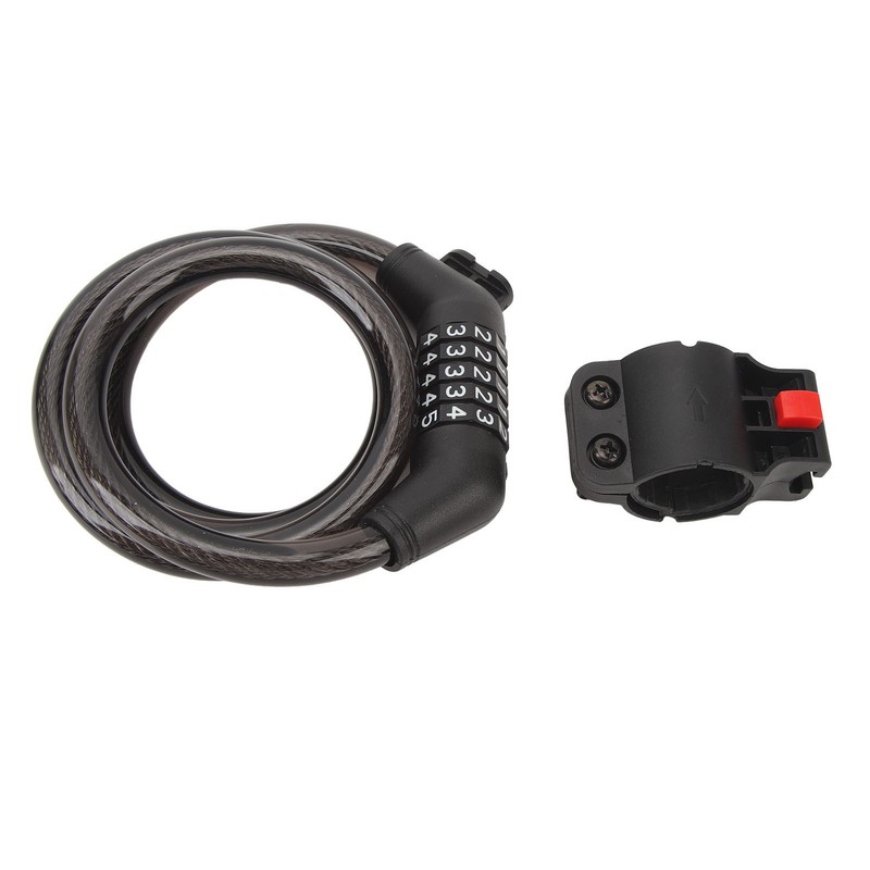 3.6ft Bicycle Lock with Mounting Bracket Anti Theft Universal 5