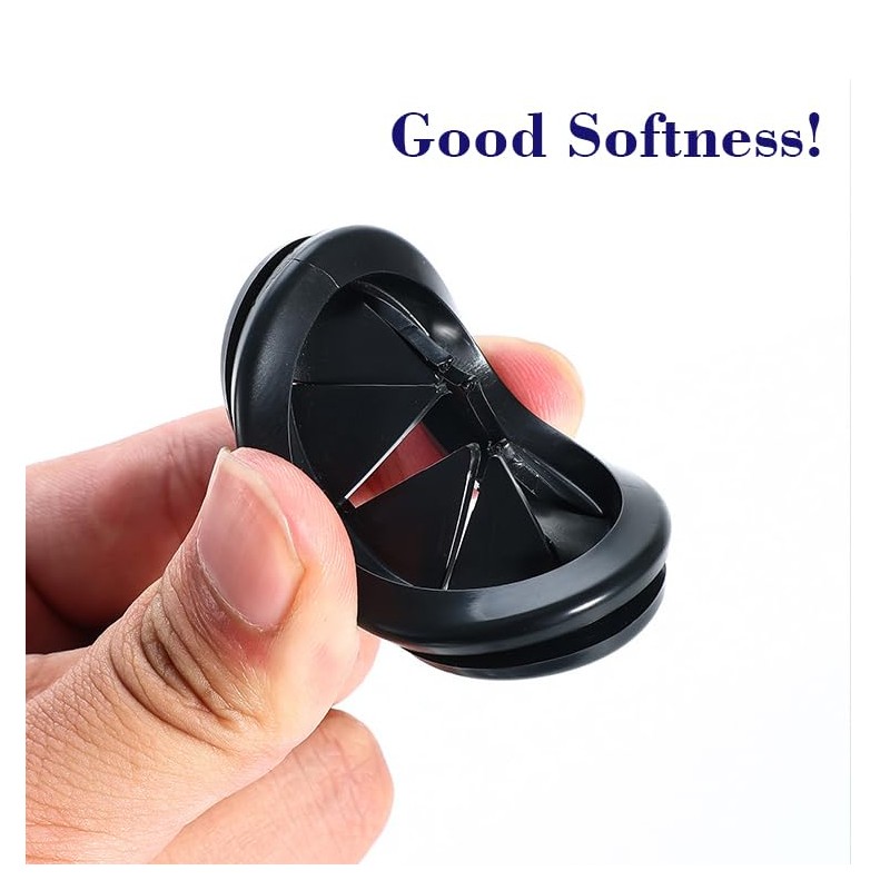 6 Pcs Black Trash Bag Holder - Reusable Trash Liner