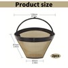 CLKE 2Pcs Reusable Coffee Filter, Universal Permanent Coffee Filter, Washable
