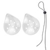 2Pcs 9-Hole Plastic Eye Patches, with Telescopic Rope,Breathable and Comfortable,