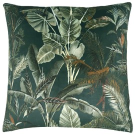 Evans Lichfield Kibale Leaves Cushion Cover, Multi, 43 x 43 cm