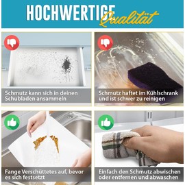 Linda's Essentials Kitchen Drawer Liners (30 x 500 cm) - Cupboard Liners Kitchen Non-Slip Shelf Liner & Fridge Liners that Protect Against Spills - Multipurpose Shelf Liners for