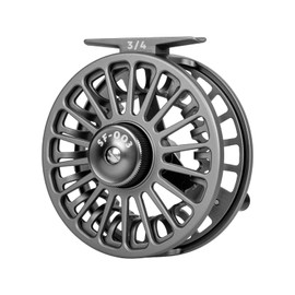 SF SF-003 3/4wt Fly Fishing Reel with Aluminum Alloy Body, Easy-Change Spool for Freshwater, Matte Gunmetal Gray Fly Reel Ideal for Anglers of All Levels