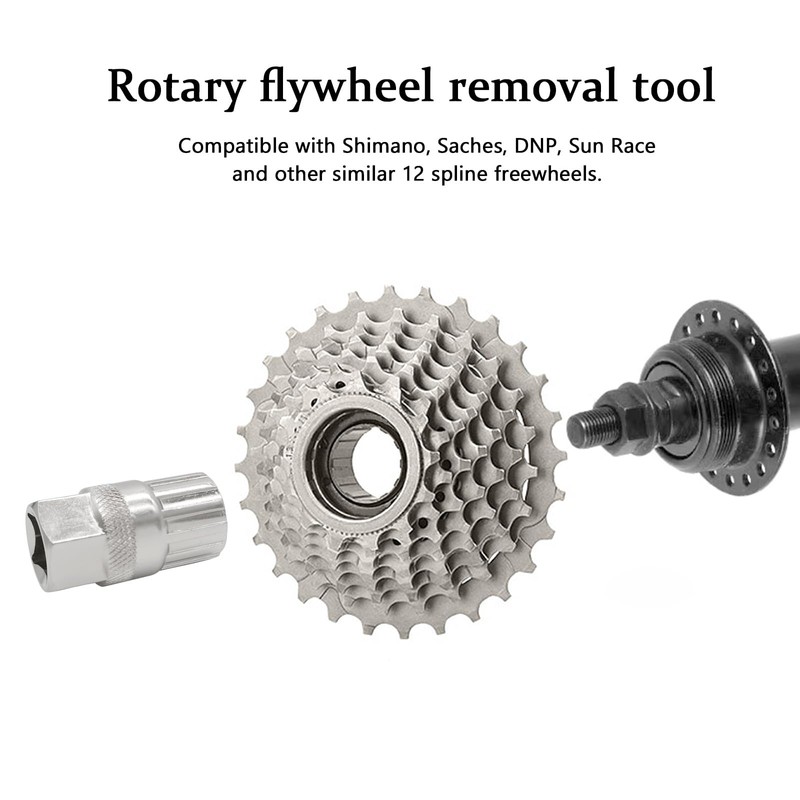 Quacc Bicycle Freewheel Remover Freewheel Removal Tool Compatible with Shimano