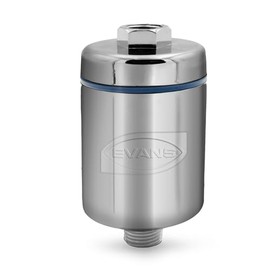 EVANS Filtro Suavizador para Regadera | Conexión 1/2 | 4 Etapas de Filtración KDF, Sulfato de Calcio, Cerámica Activada e Imán antisarro | Reduce Impurezas y Olores | Fácil Instalación