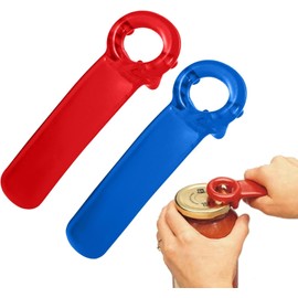 Jar Opener Easy Grip 2 Pack Jar Keys Opener for Weak Hands,Elderly, Children(Blue + Red)