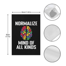 Be Kind Normalize Mind Of All Kinds Mental Awareness Yard Flag One Size Double Sided Art Outdoor Flag Double Sided For Outdoor Garden Flag