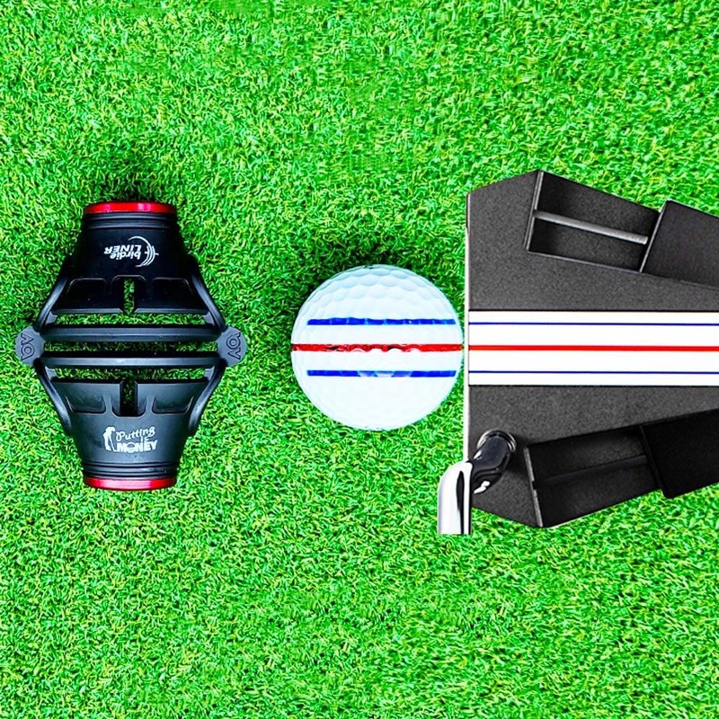BIRDIE79 Birdie Liner Black Golf Ball Marker Alignment Tool Kit
