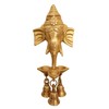 GURU JEE™ Handmade Brass Statue Lord Ganesha Wall Decor Sculpture