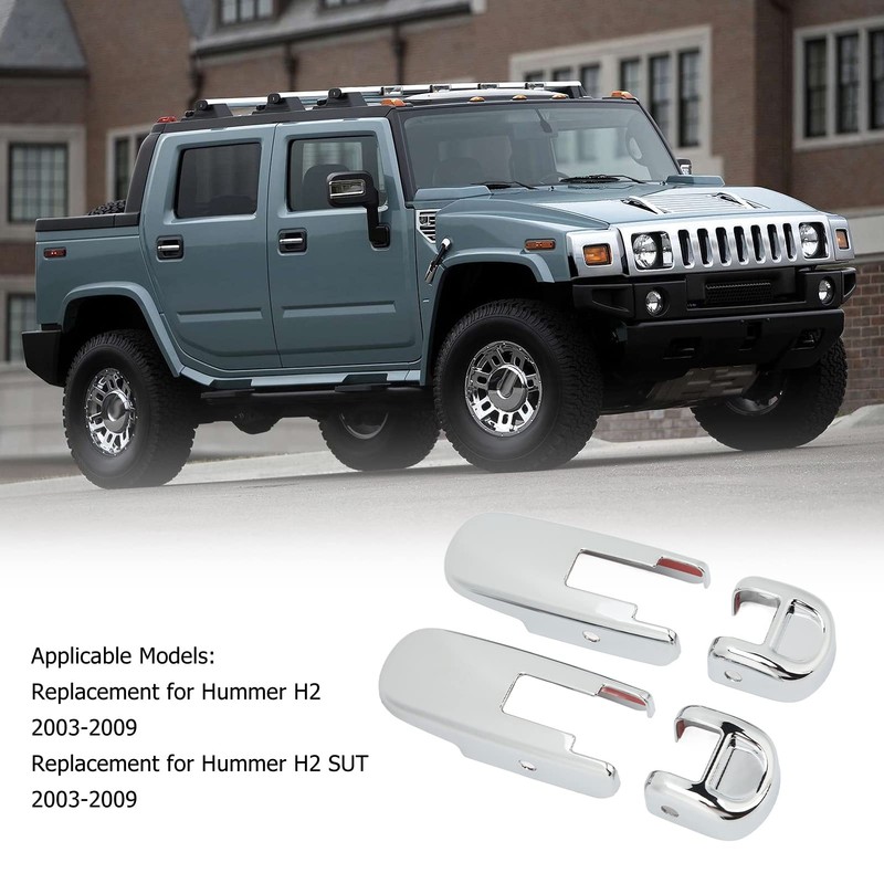 4pcs Hood Lock Covers, Hood Release Handle Cover for Hummer